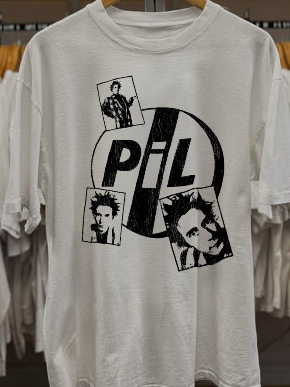 Rare PIL Washed White Tee - Picture 1 of 5